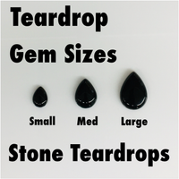 Ebony Stone Large Jade Teardrop (LIMITIED EDITION)
