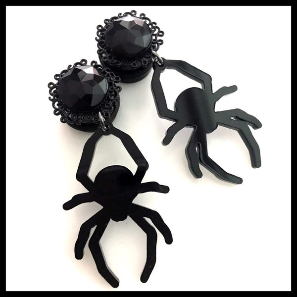 Black Widow Dangle Plugs