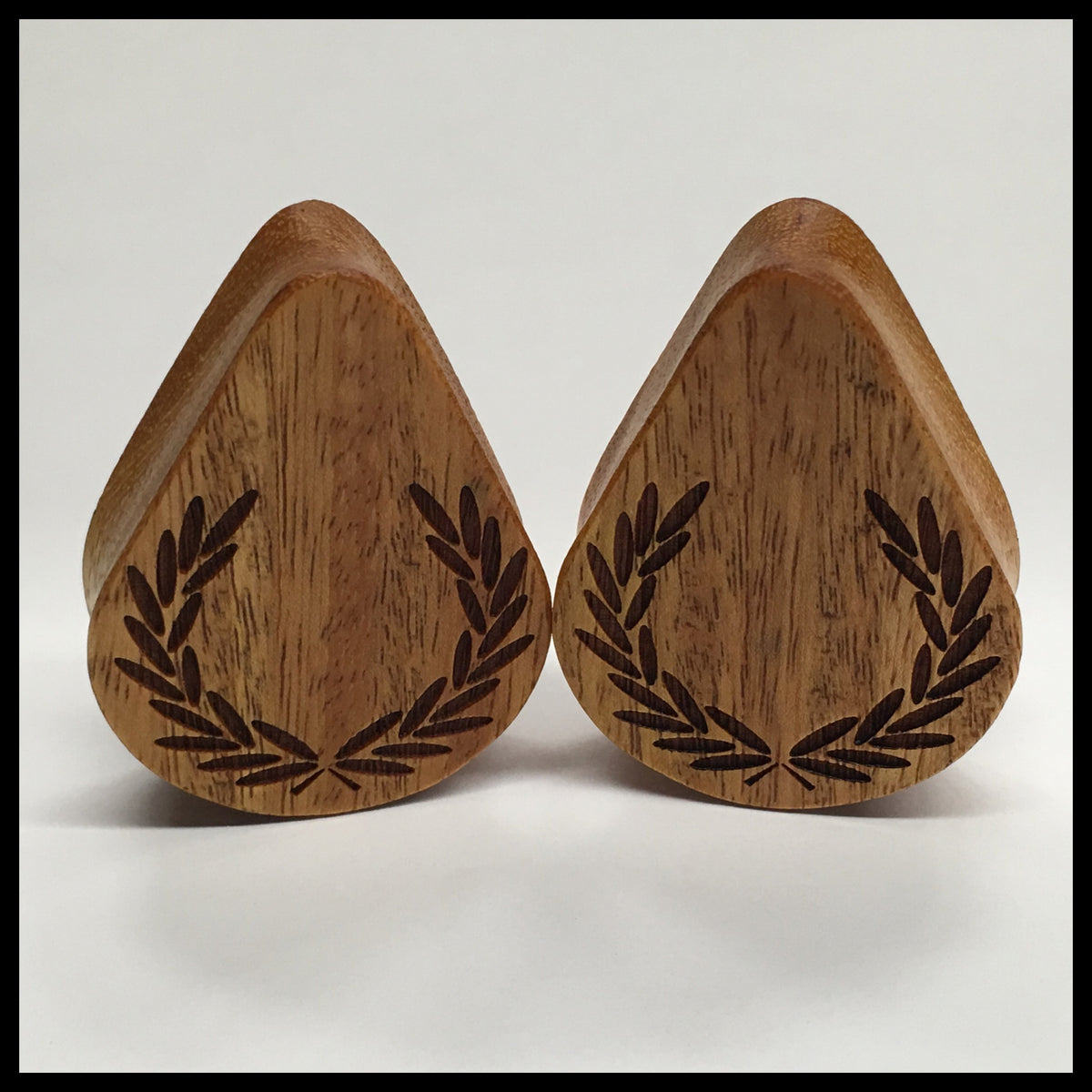 Osage Orange Laurel Teardrop Plugs