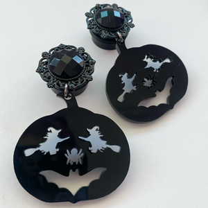 Halloween Jack O Lantern Dangle Plugs
