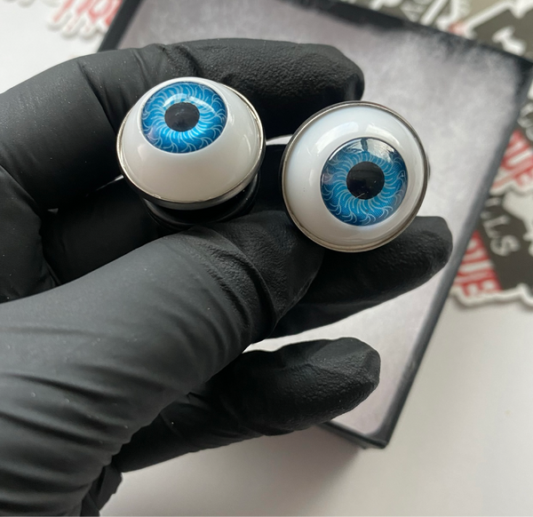 eyeball plugs gauges for stretched lobes 