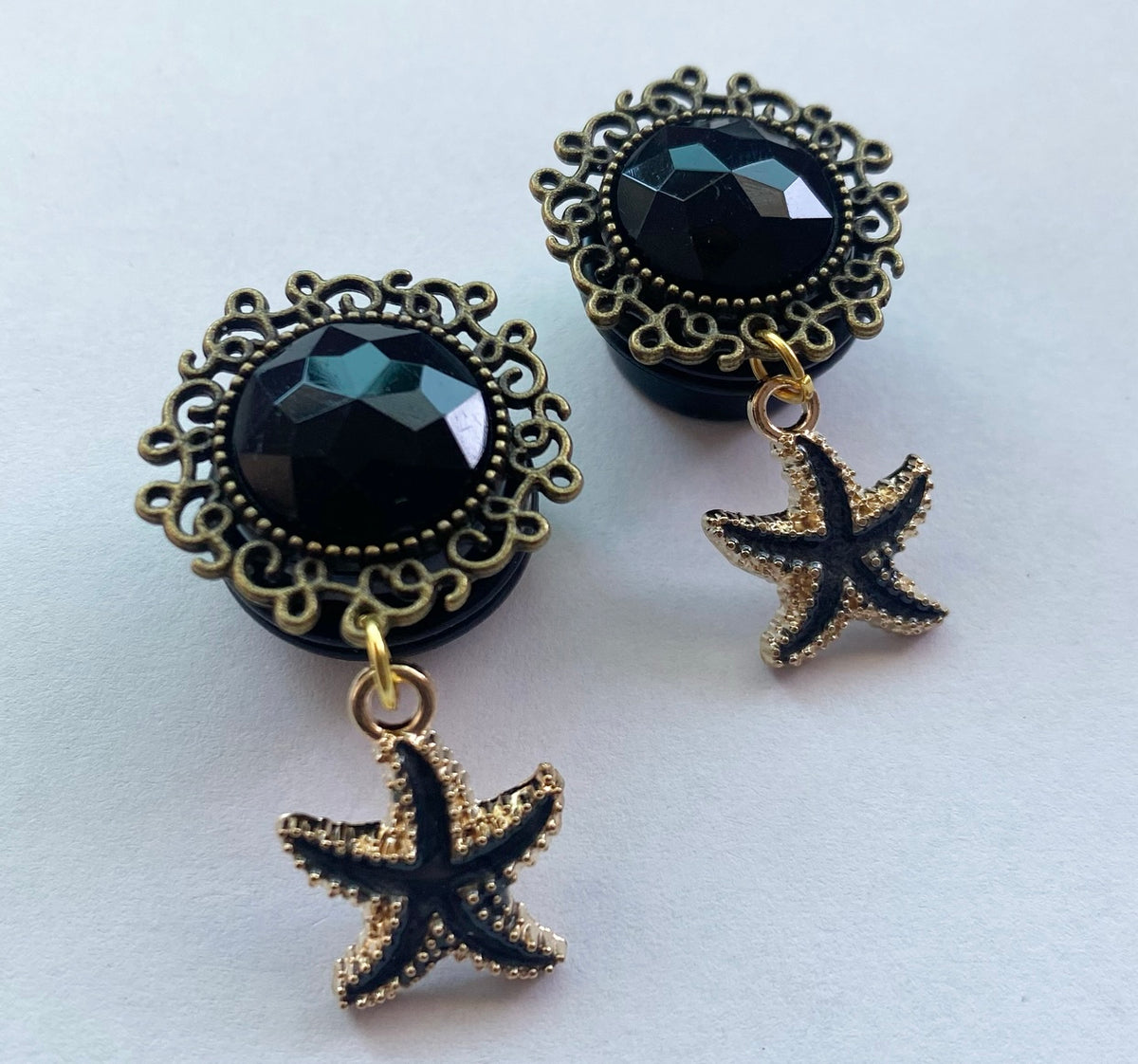 Dark Starfish Dangle Plugs