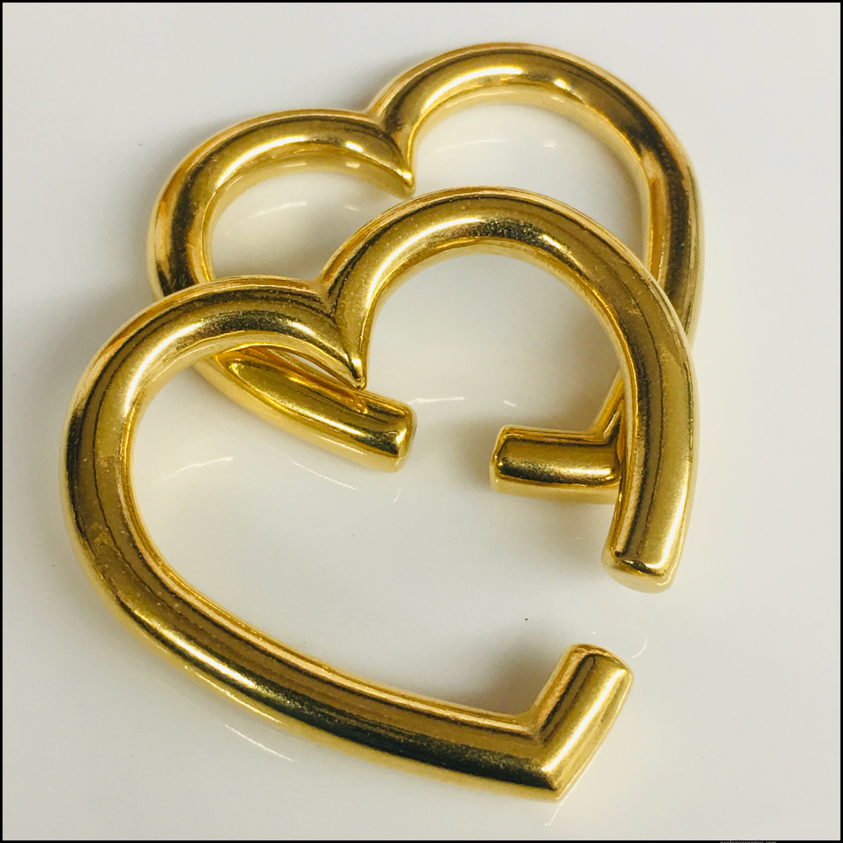 Gold Heart Weights